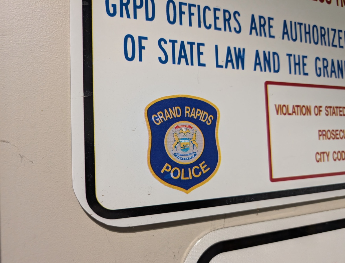 Grand Rapids Police Department sign